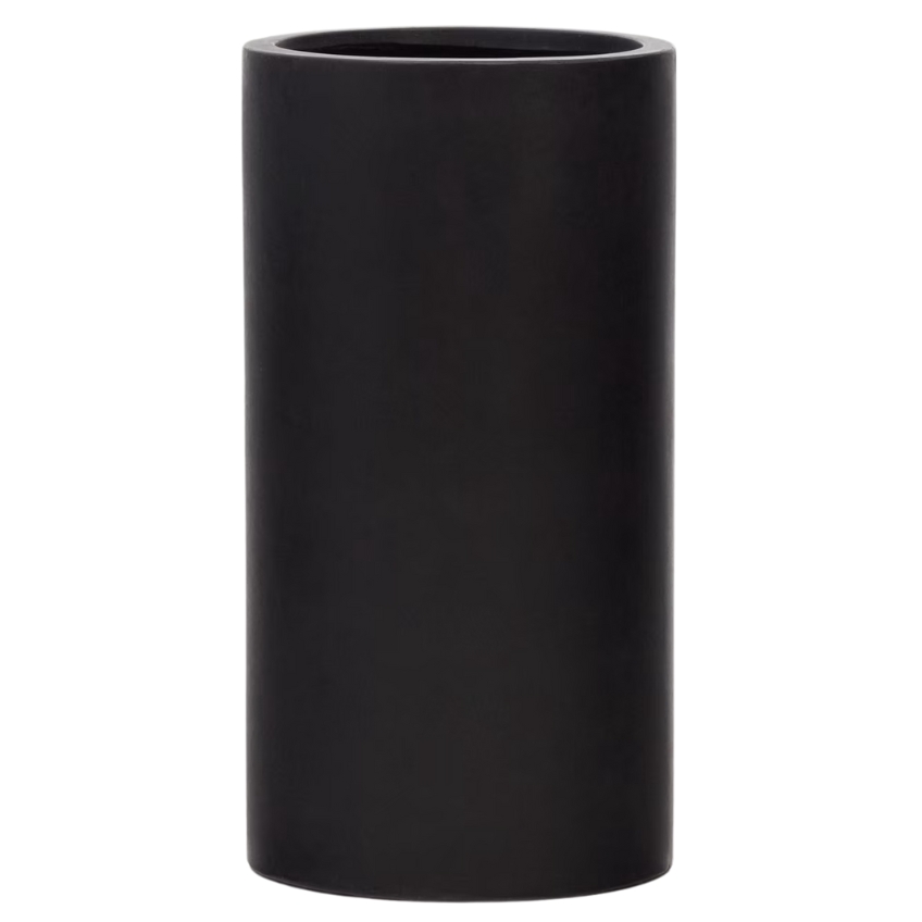 Černý cementový zahradní květináč Kave Home Aiguablava 80 x 42 cm Kave Home