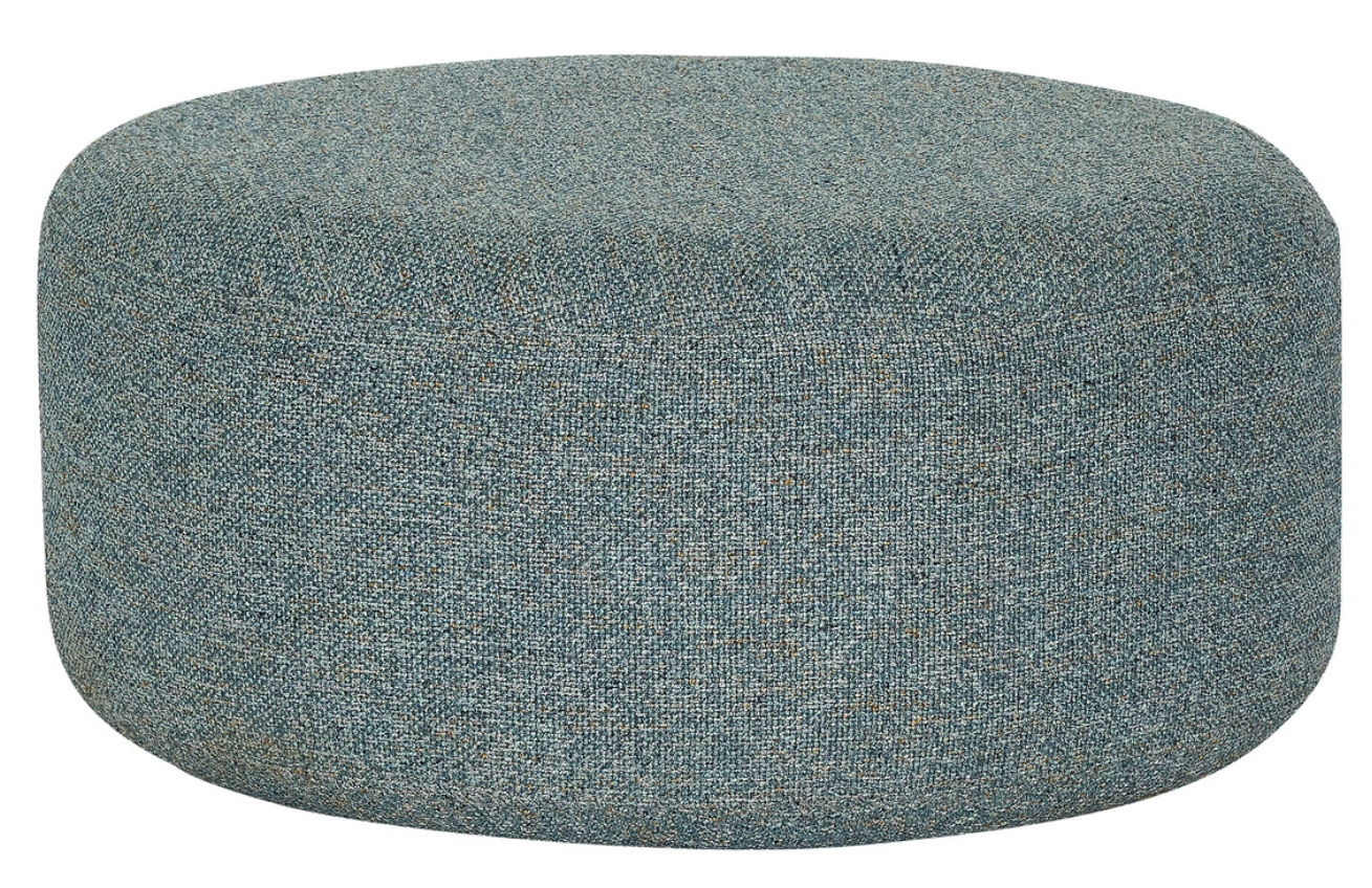 Šedozelený čalouněný puf Hübsch Marshmellow 70 cm Hübsch
