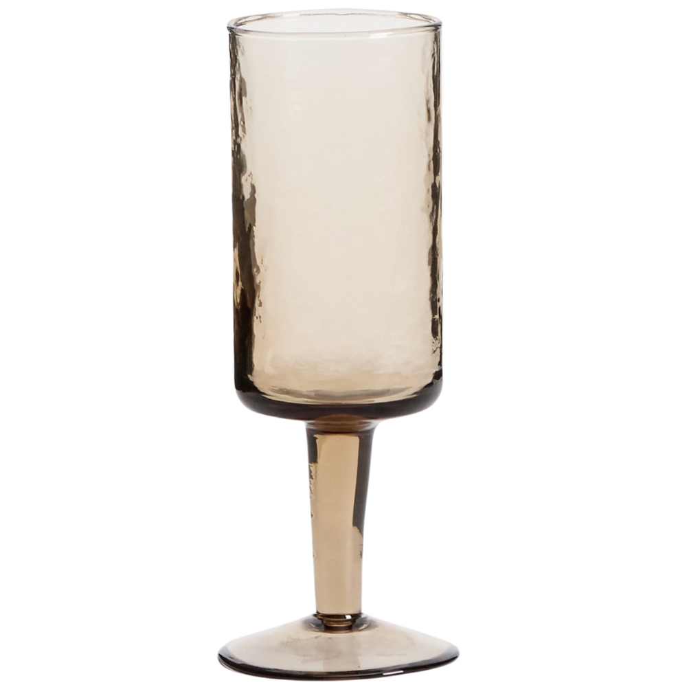 Kave Home Hnědá sklenice na víno Obila Kave Home