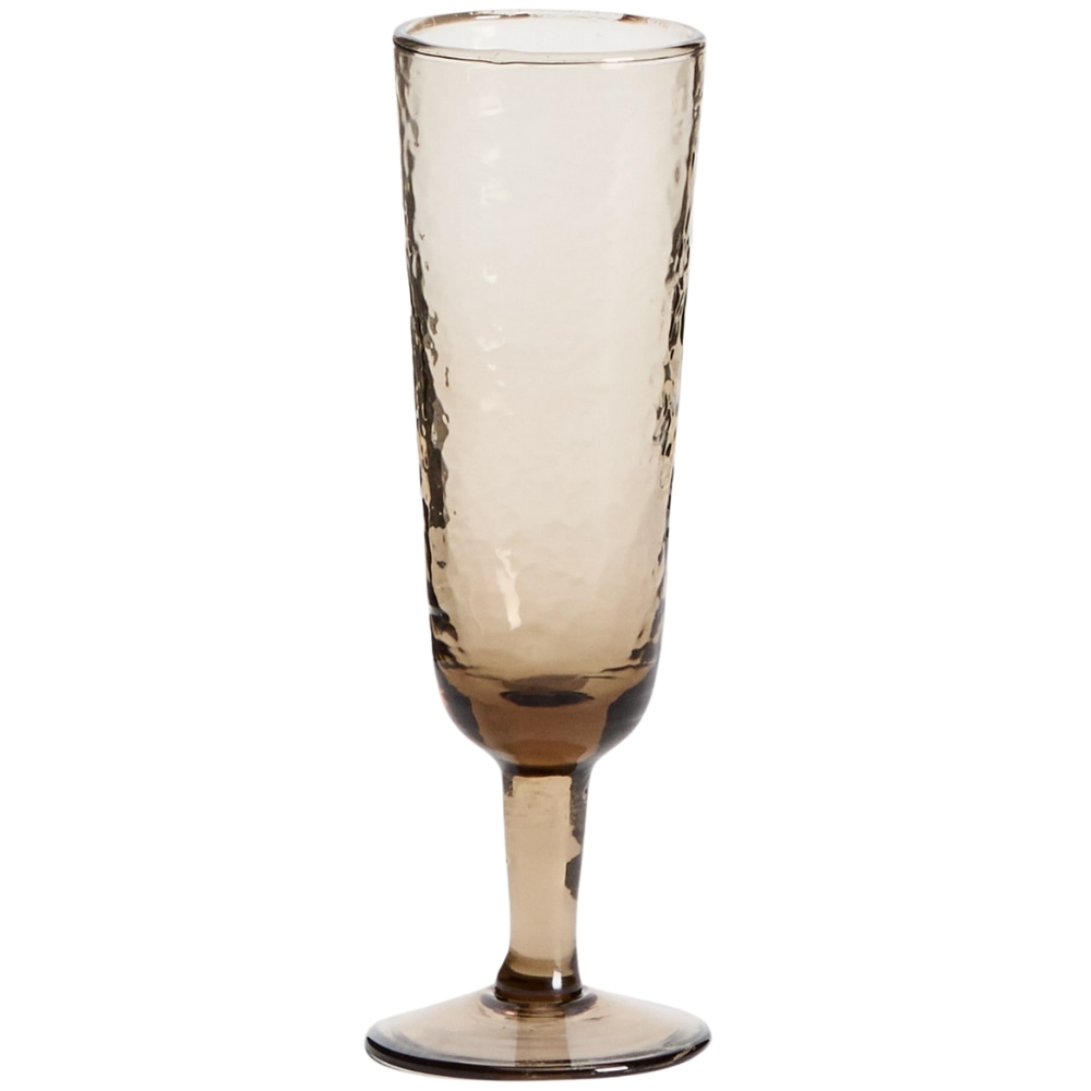 Kave Home Hnědá sklenice na sekt Sileia Kave Home
