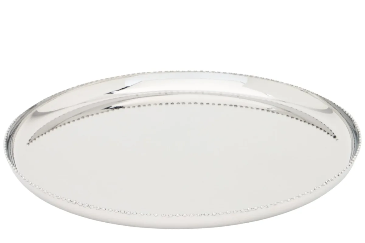 Kave Home Nerezový tác Nirela Ø 36 cm