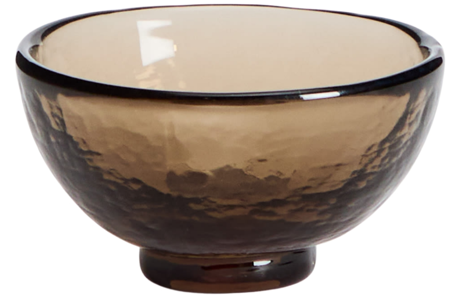 Kave Home Hnědá skleněná miska Sileia 10 cm Kave Home