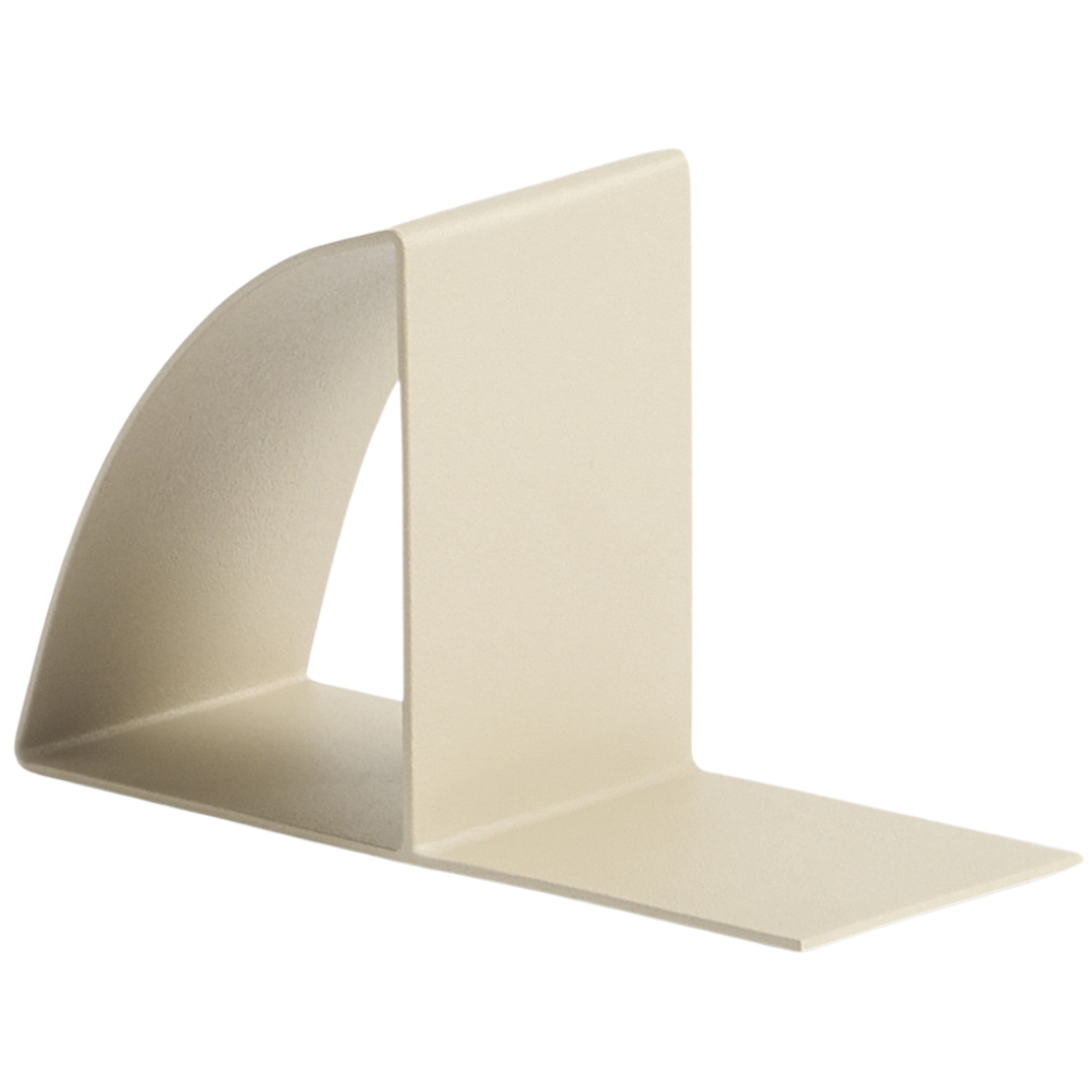 Kave Home Béžová kovová zarážka na knihy Mistra 10 cm Kave Home