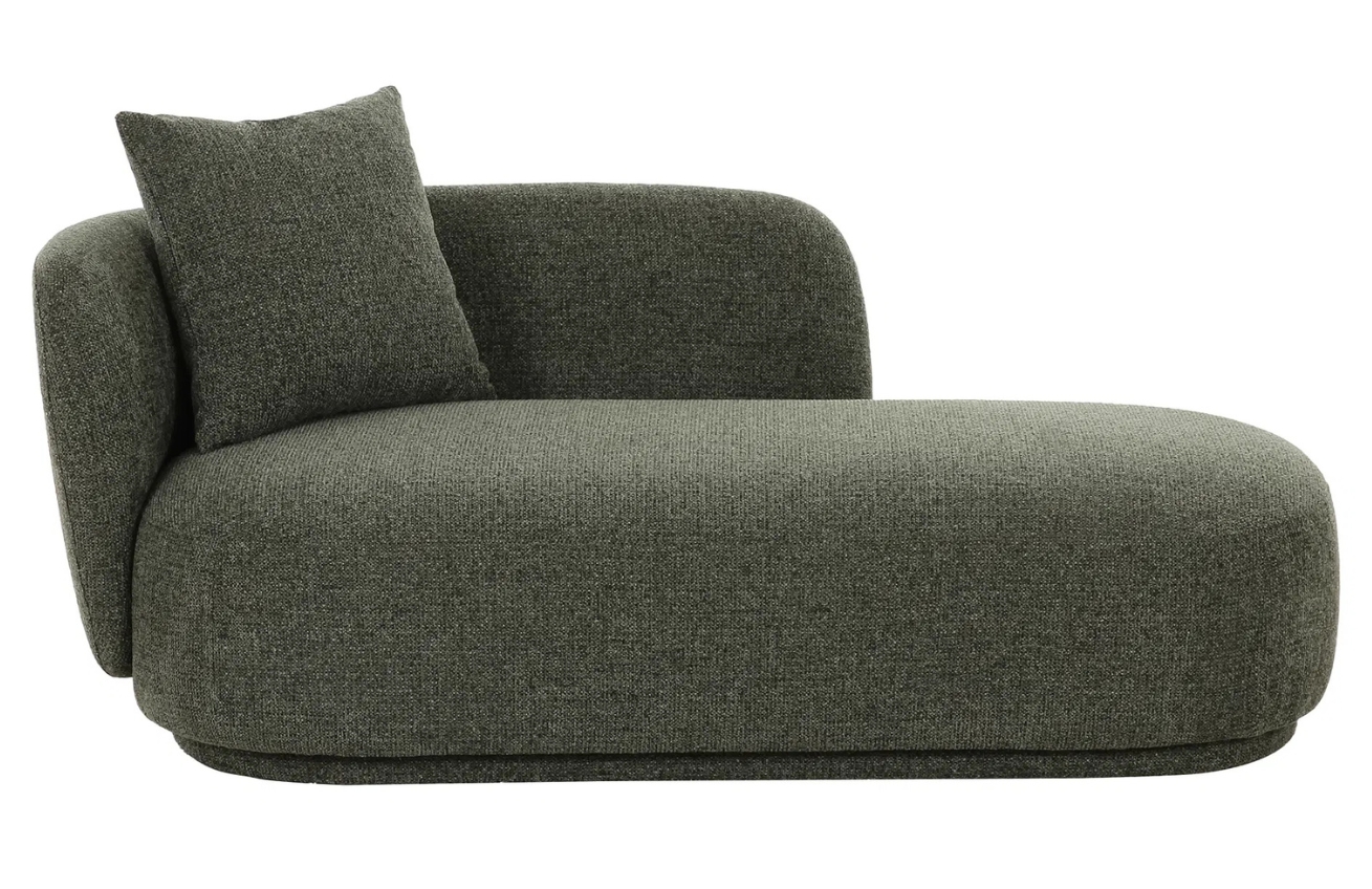 Nordic Living Zelená lenoška Mykonios 175 cm Nordic Living