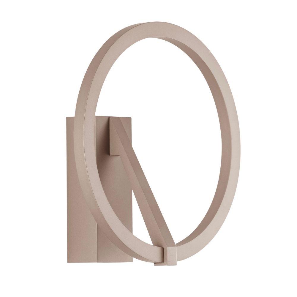 Nova Luce Hnědé kovové nástěnné LED světlo Tilia Nova Luce