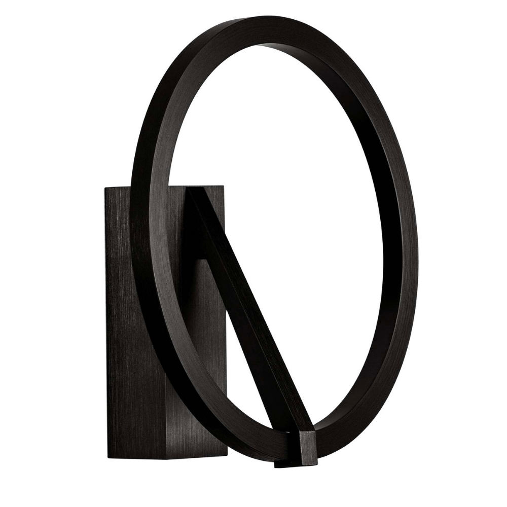 Nova Luce Černé kovové nástěnné LED světlo Tilia Nova Luce