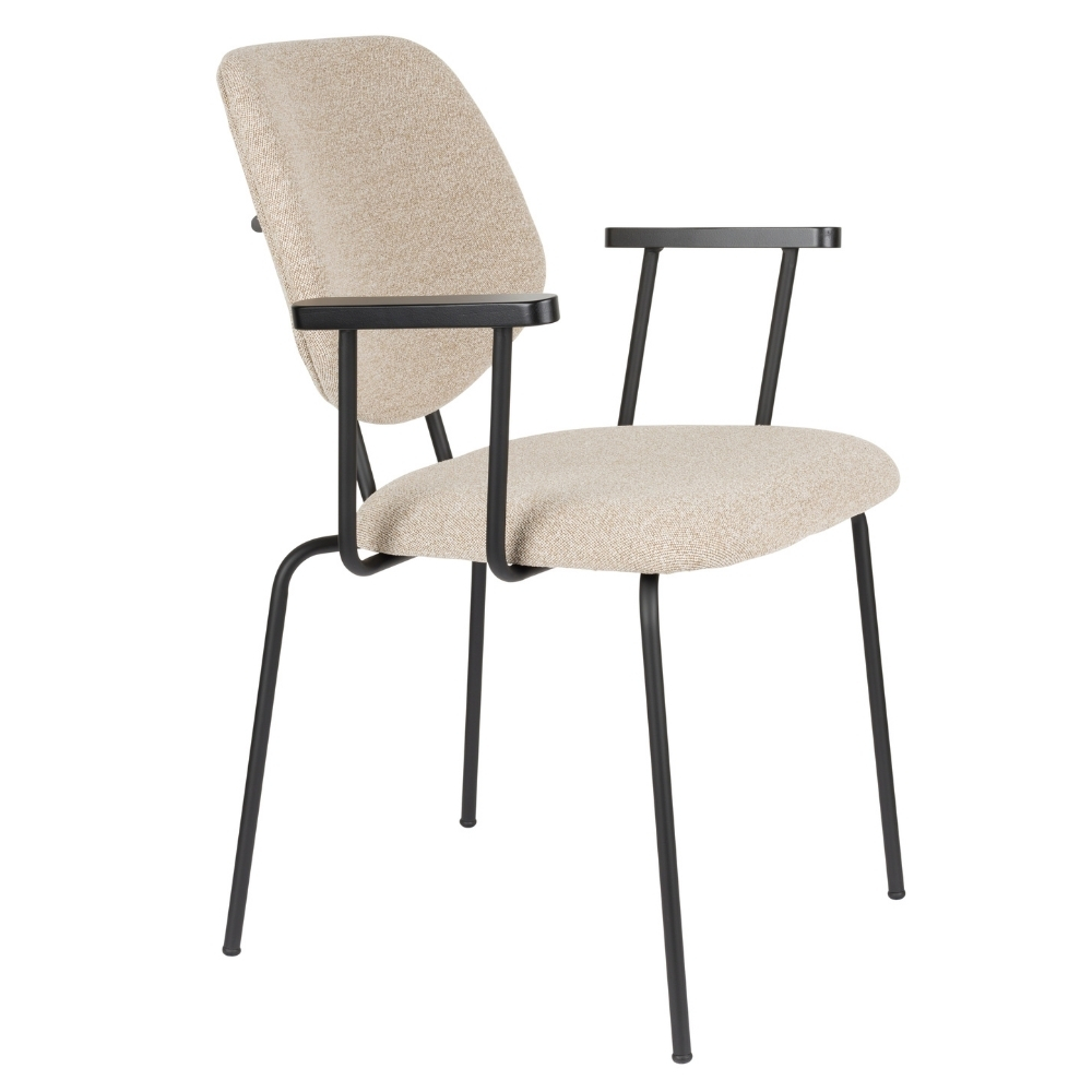 White Label Béžová jídelní židle ZELO White Label