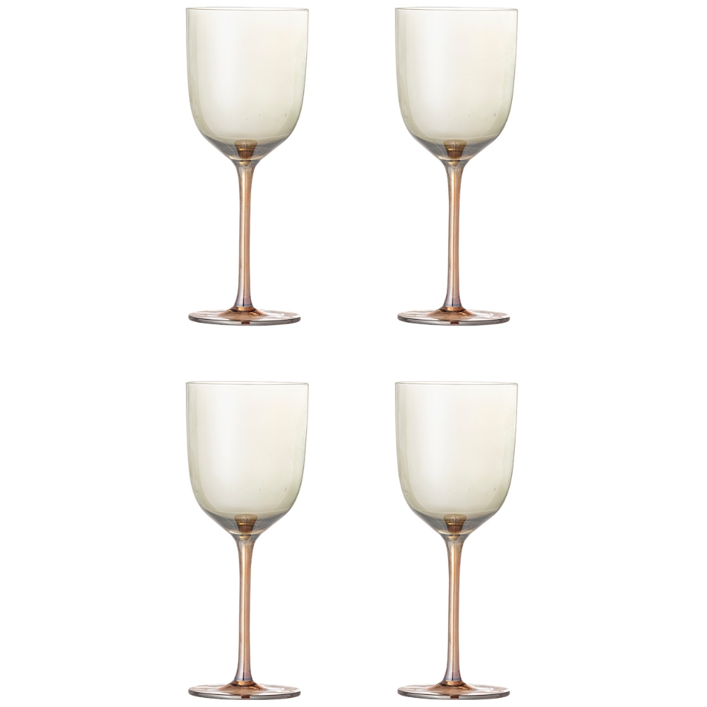 Bloomingville Sada čtyř sklenic na víno Aston 350 ml Bloomingville