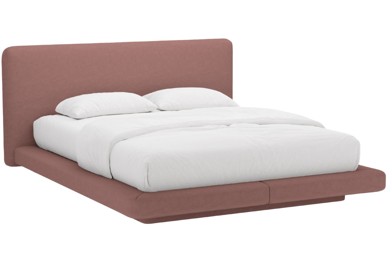 Micadoni Růžová dvoulůžková postel Linea 160 x 200 cm Micadoni