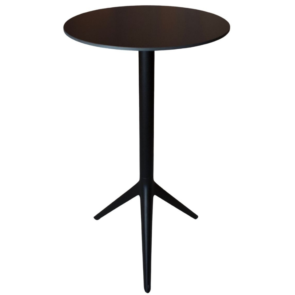 VONDOM Černý barový stůl MARI-SOL 59 cm se sklápěcí podnoží VONDOM