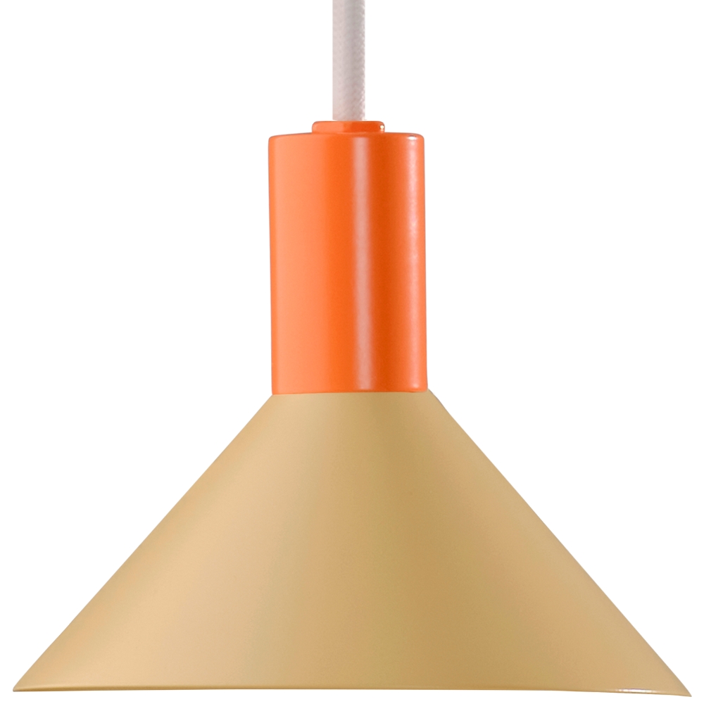 Jotex Oranžovo-žluté kovové závěsné světlo MOXY 13 cm Jotex