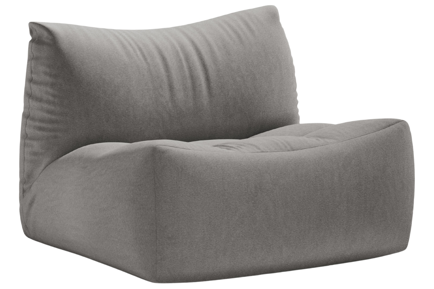 Micadoni Šedé sametové křeslo Tove Micadoni