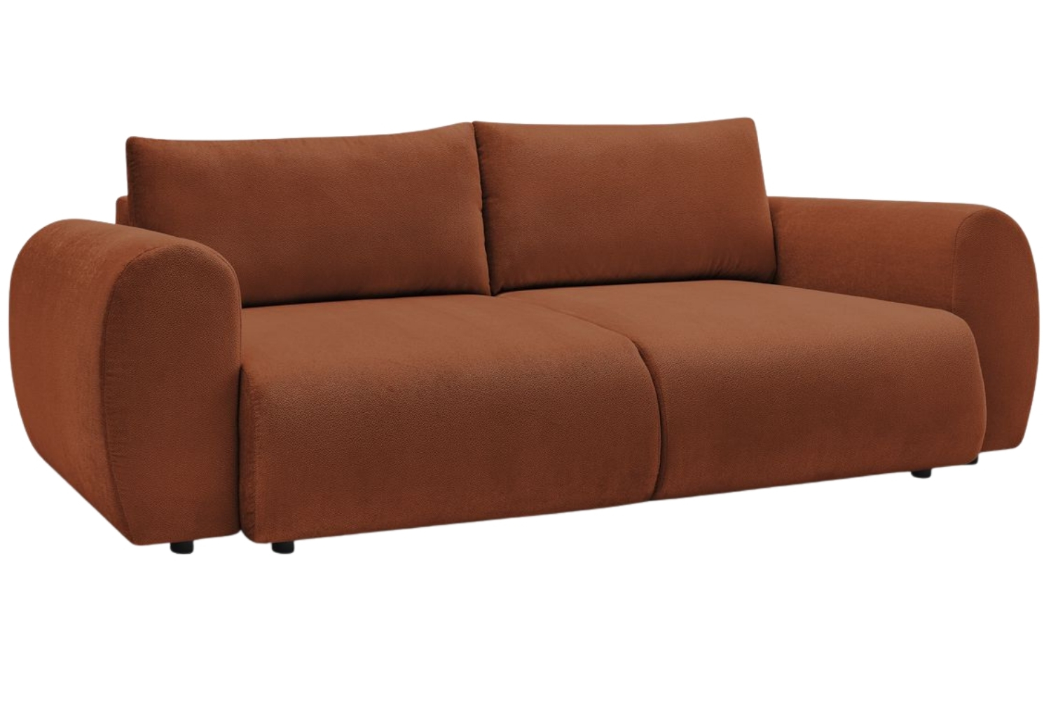 Bobochic Paris Terakotově oranžová rozkládací pohovka Lucien 257 cm Bobochic Paris