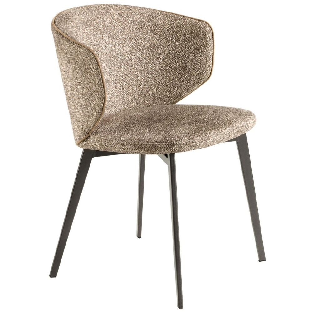 Angel Cerdá Hnědá čalouněná jídelní židle No. 4240 Angel Cerdá