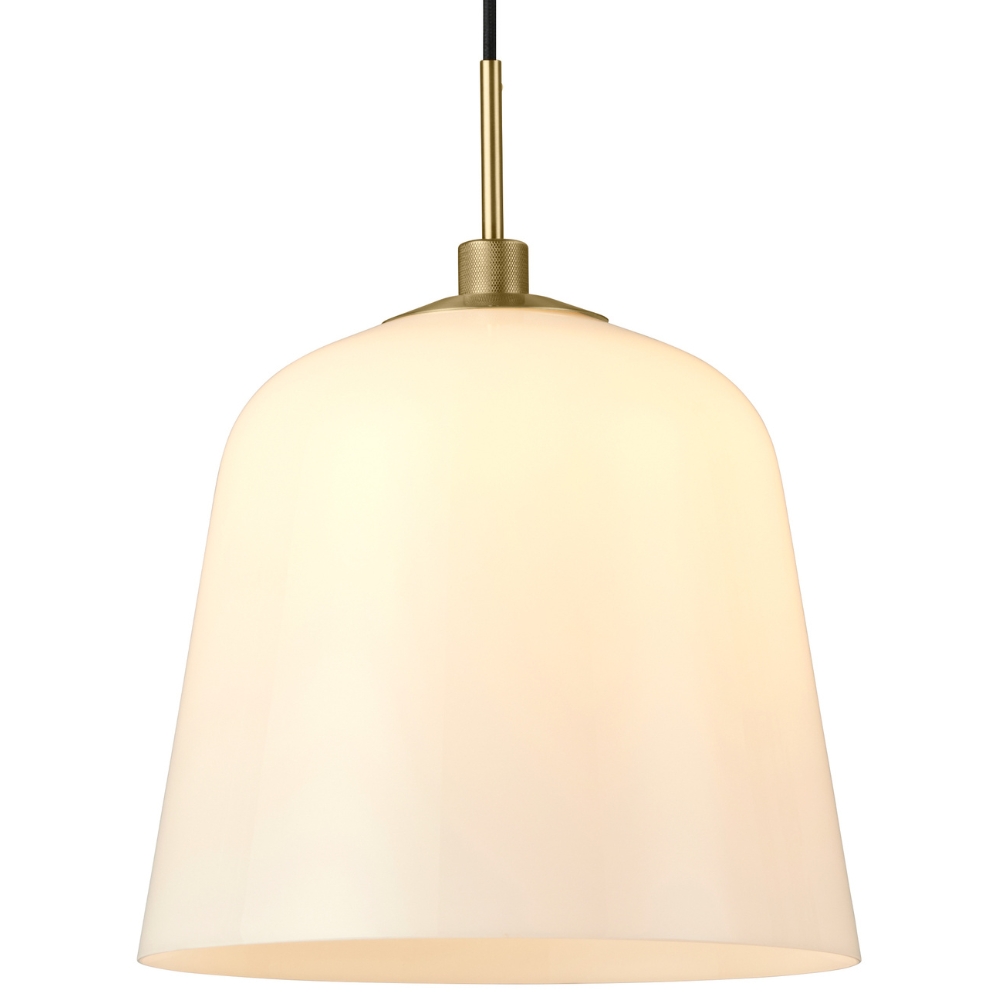 Halo Design Bílé skleněné závěsné světlo Room 49 30 cm Halo Design