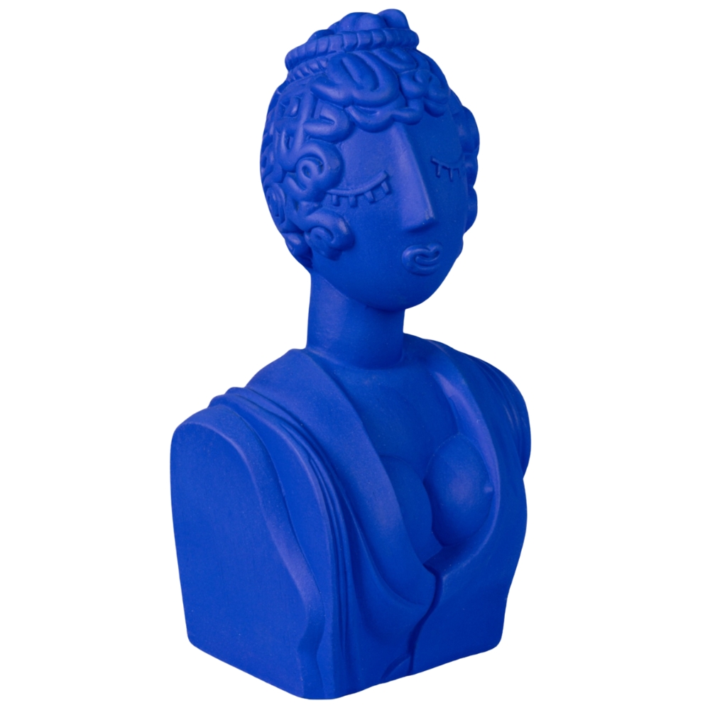 Seletti Modrá keramická dekorativní soška Poppea 45 cm Seletti