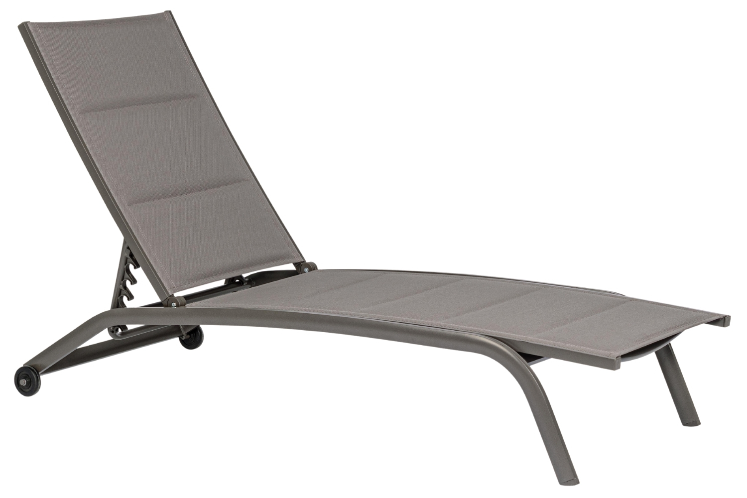Bizzotto Šedohnědé hliníkové zahradní lehátko Cleopas Bizzotto