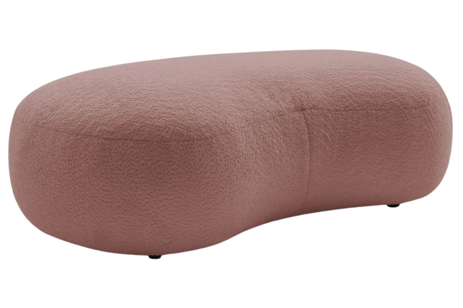 Bobochic Paris Růžová bouclé podnožka Saint-Germain 147 x 90 cm Bobochic Paris