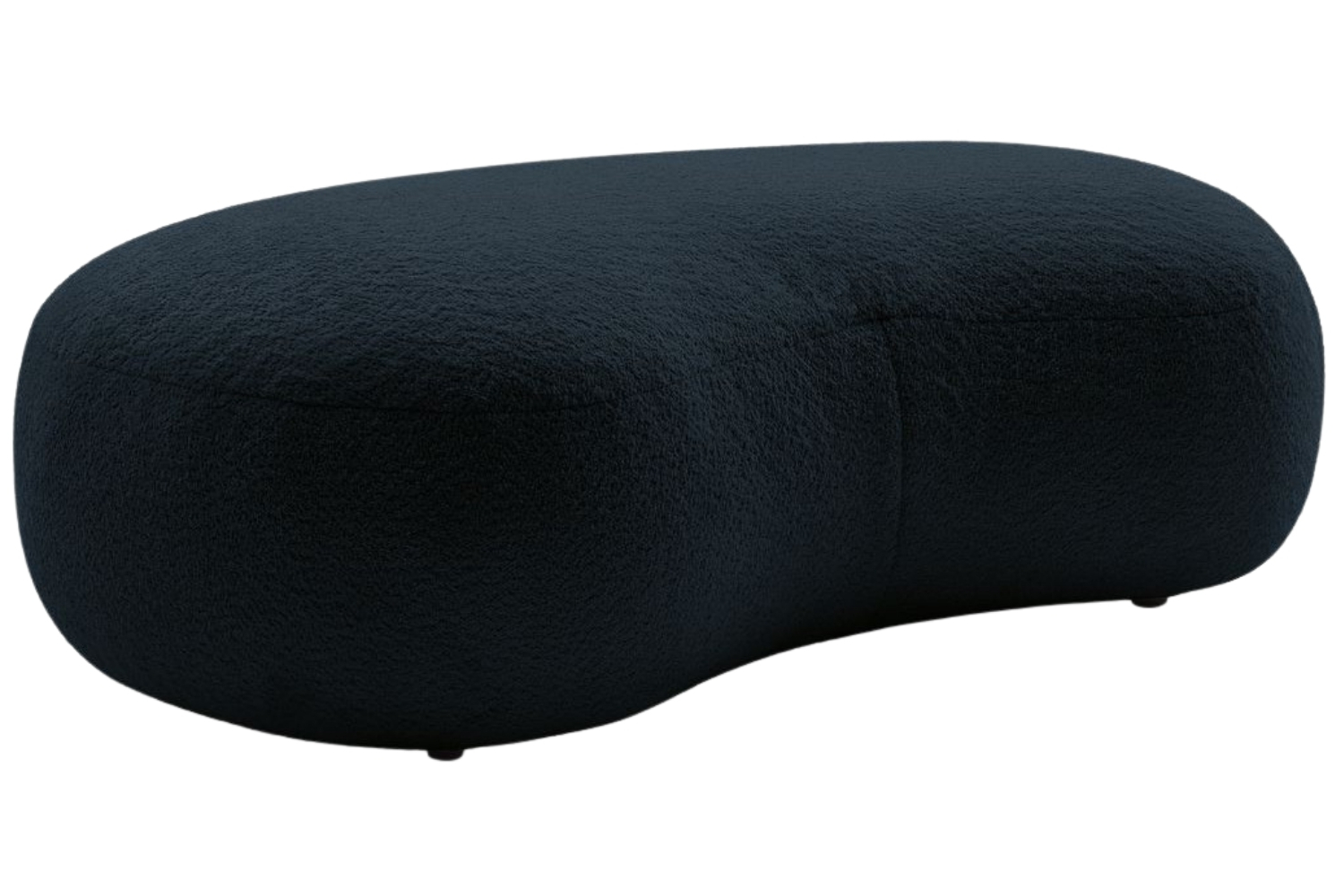 Bobochic Paris Tmavě modrá bouclé podnožka Saint-Germain 147 x 90 cm Bobochic Paris