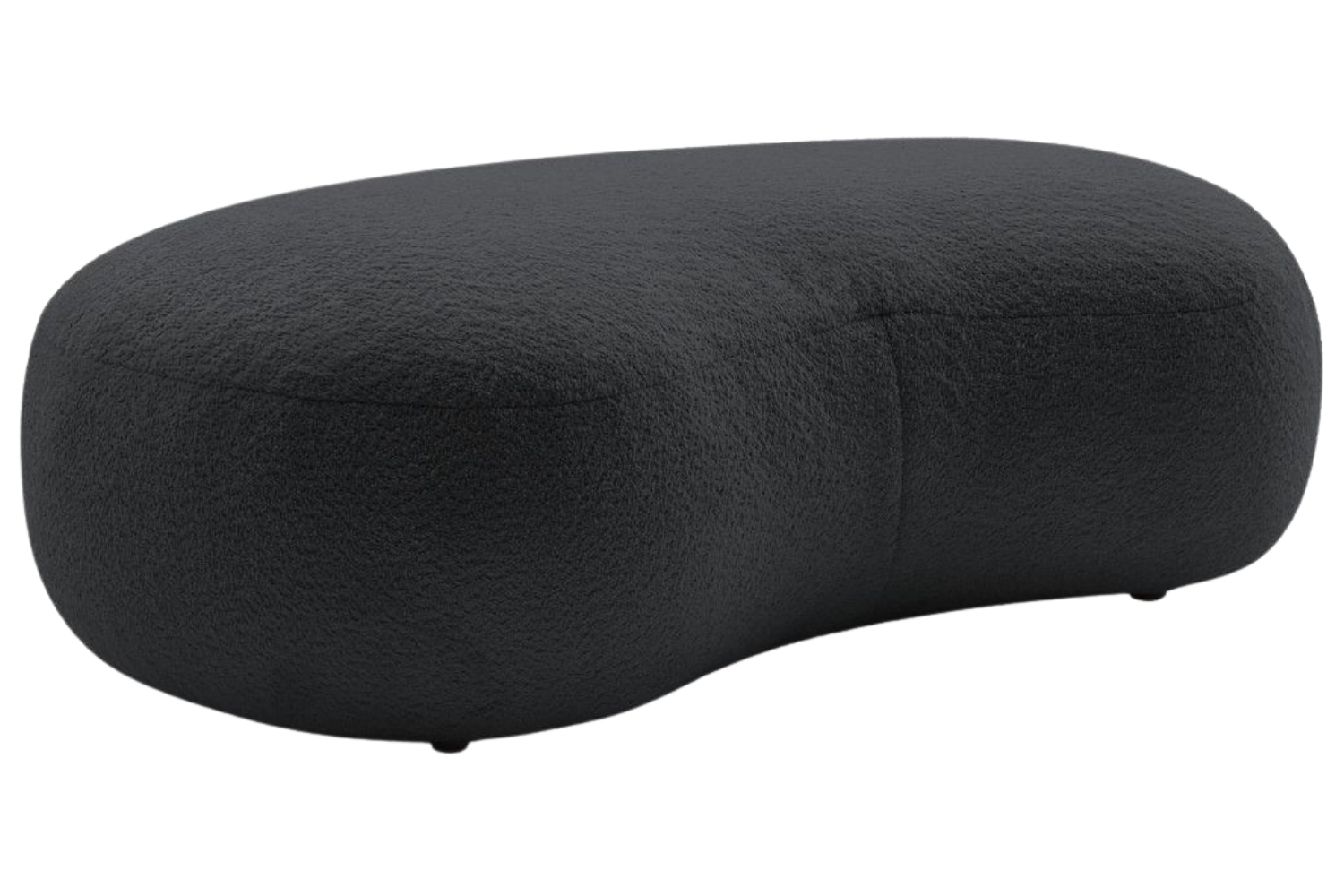 Bobochic Paris Tmavě šedá bouclé podnožka Saint-Germain 147 x 90 cm Bobochic Paris