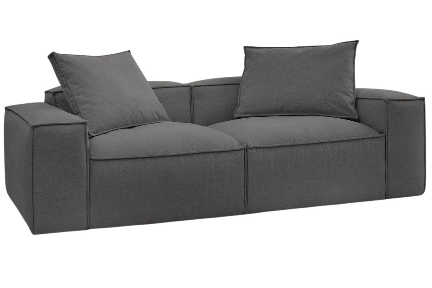 Bobochic Paris Tmavě šedá trojmístná pohovka Boheme 260 cm Bobochic Paris
