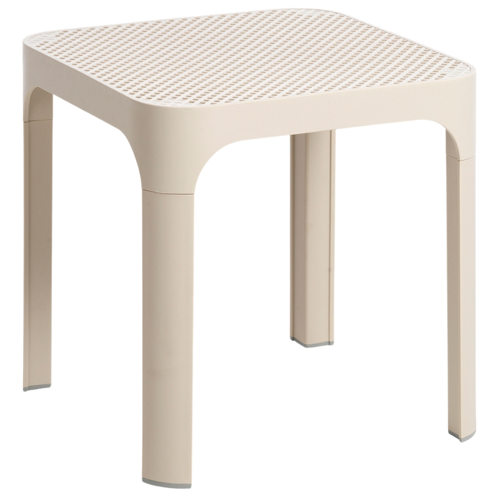Nardi Béžový plastový zahradní stolek Net 40 x 40 cm Nardi