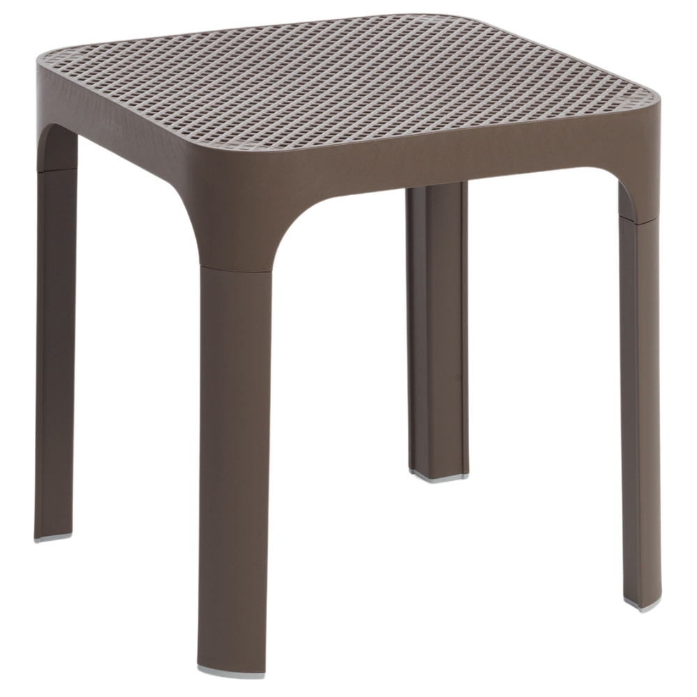 Nardi Hnědý plastový zahradní stolek Net 40 x 40 cm Nardi