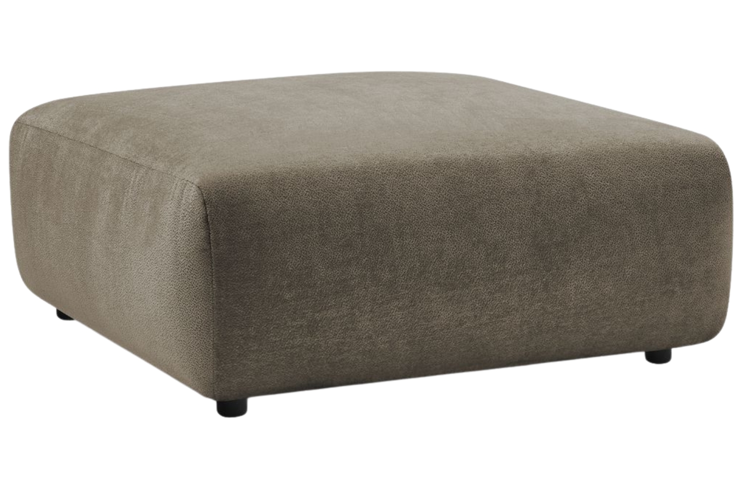 Bobochic Paris Hnědá podnožka Lucien 108 x 108 cm Bobochic Paris