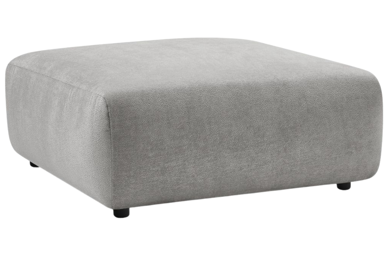 Bobochic Paris Světle šedá podnožka Lucien 108 x 108 cm Bobochic Paris