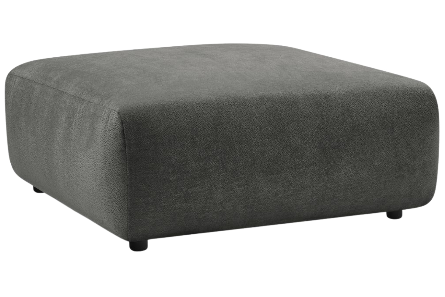 Bobochic Paris Šedá podnožka Lucien 108 x 108 cm Bobochic Paris