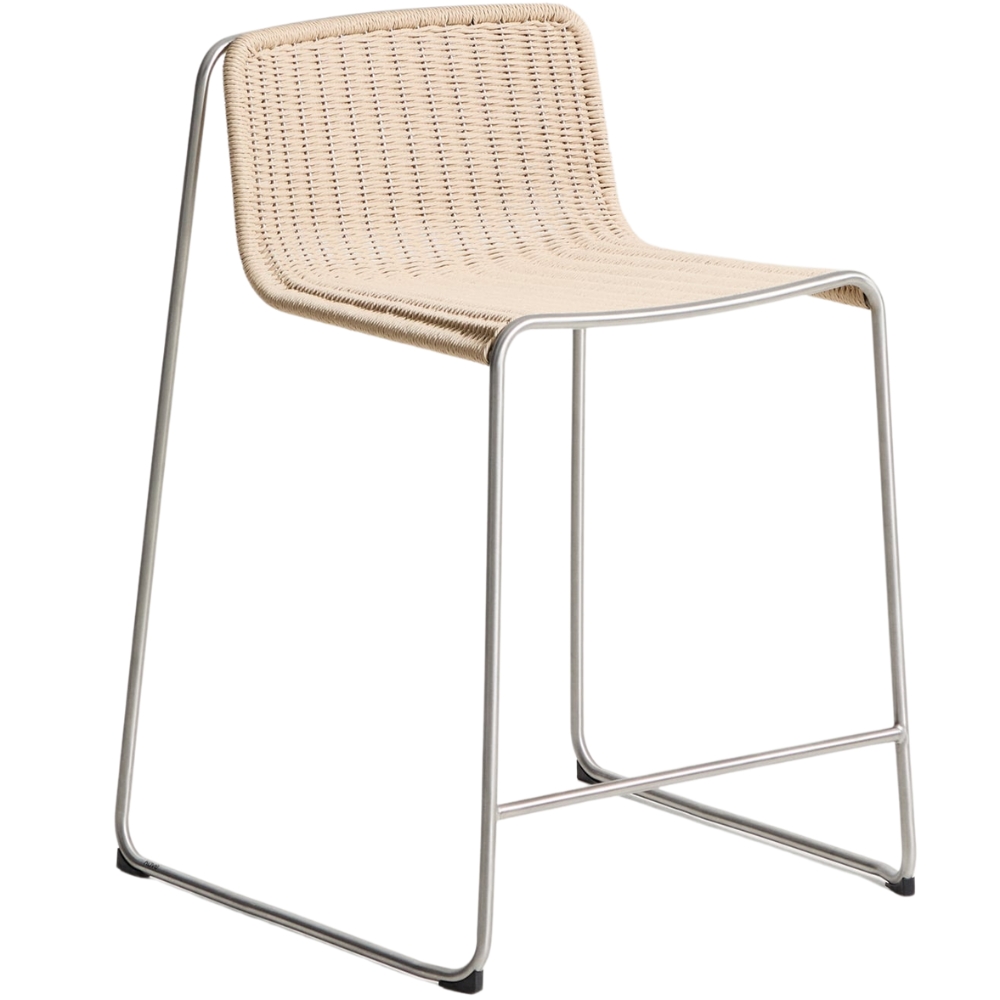 Kave Home Béžová zahradní barová židle Tavari 65 cm Kave Home