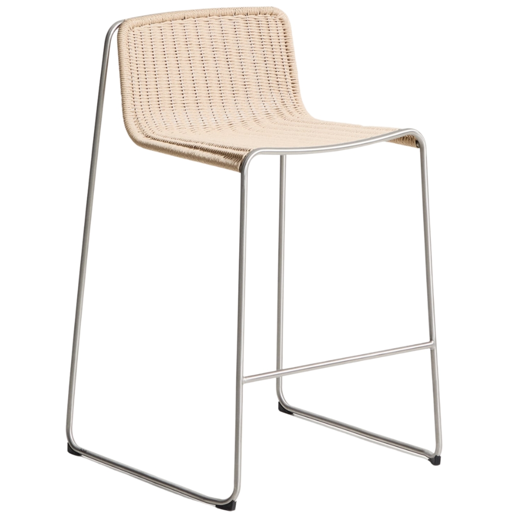 Kave Home Béžová zahradní barová židle Tavari 75 cm Kave Home