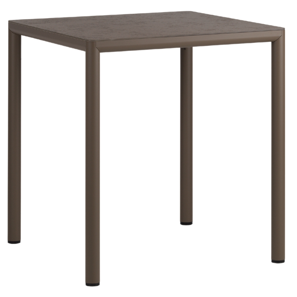 Nardi Hnědý zahradní stůl Piave 70 x 70 cm Nardi