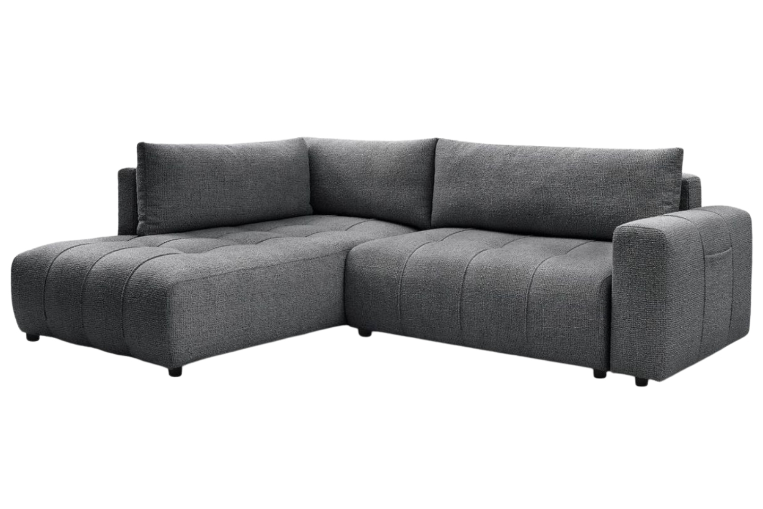 Bobochic Paris Tmavě šedá rozkládací pohovka Arsene 277 cm