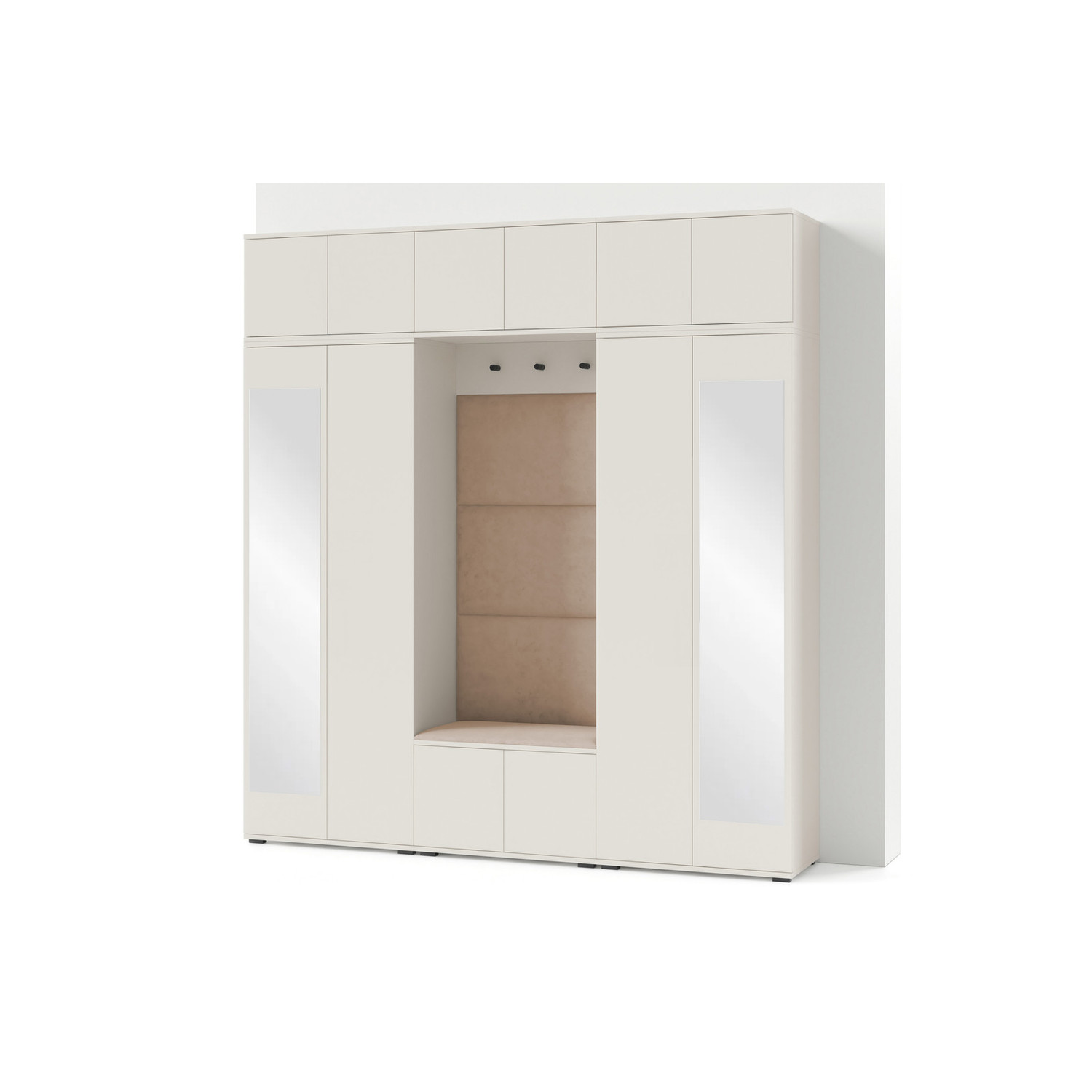 Předsíňová stěna BIANCO II Se zrcadlem Béžová I