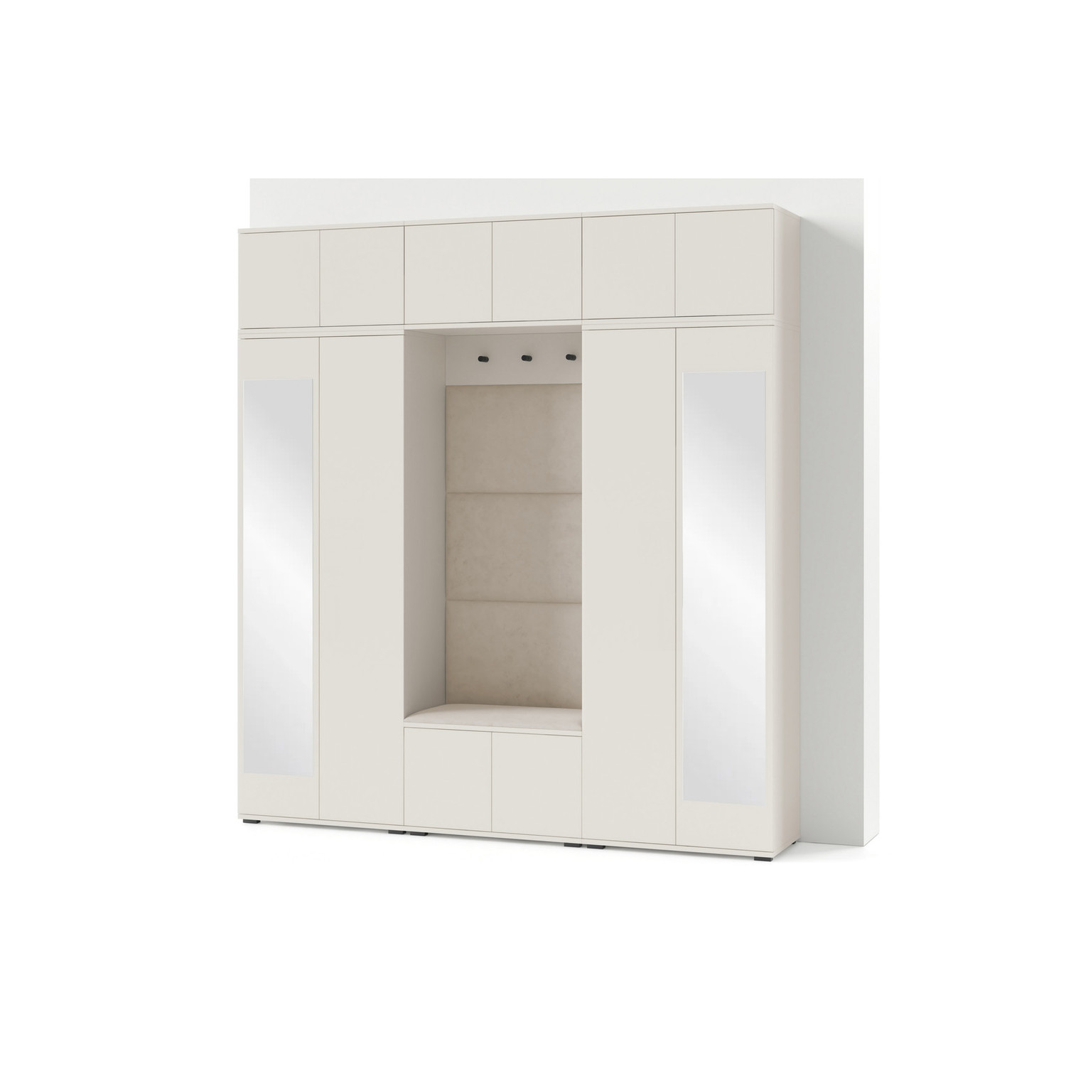 Předsíňová stěna BIANCO II Se zrcadlem Béžová