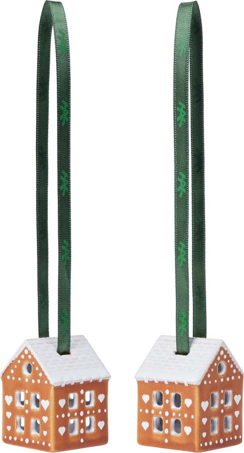 Keramické vánoční ozdoby v sadě 2 ks 5 cm Gingerbread – Kähler Design Kähler Design
