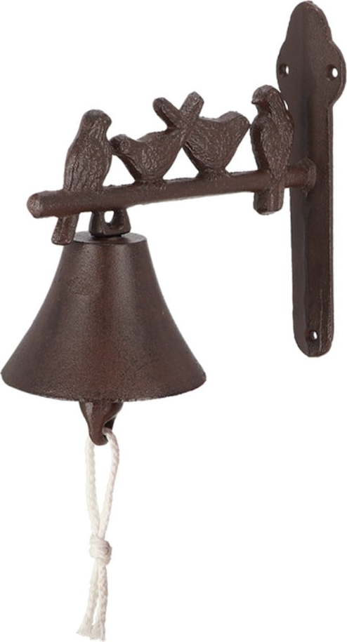 Litinový nástěnný zvonek s dekorativními ptáčky Esschert Design Esschert Design