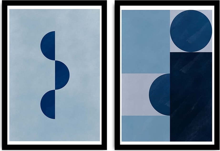 Obrazy v sadě 2 ks 36x51 cm Shapes – Wallity Wallity