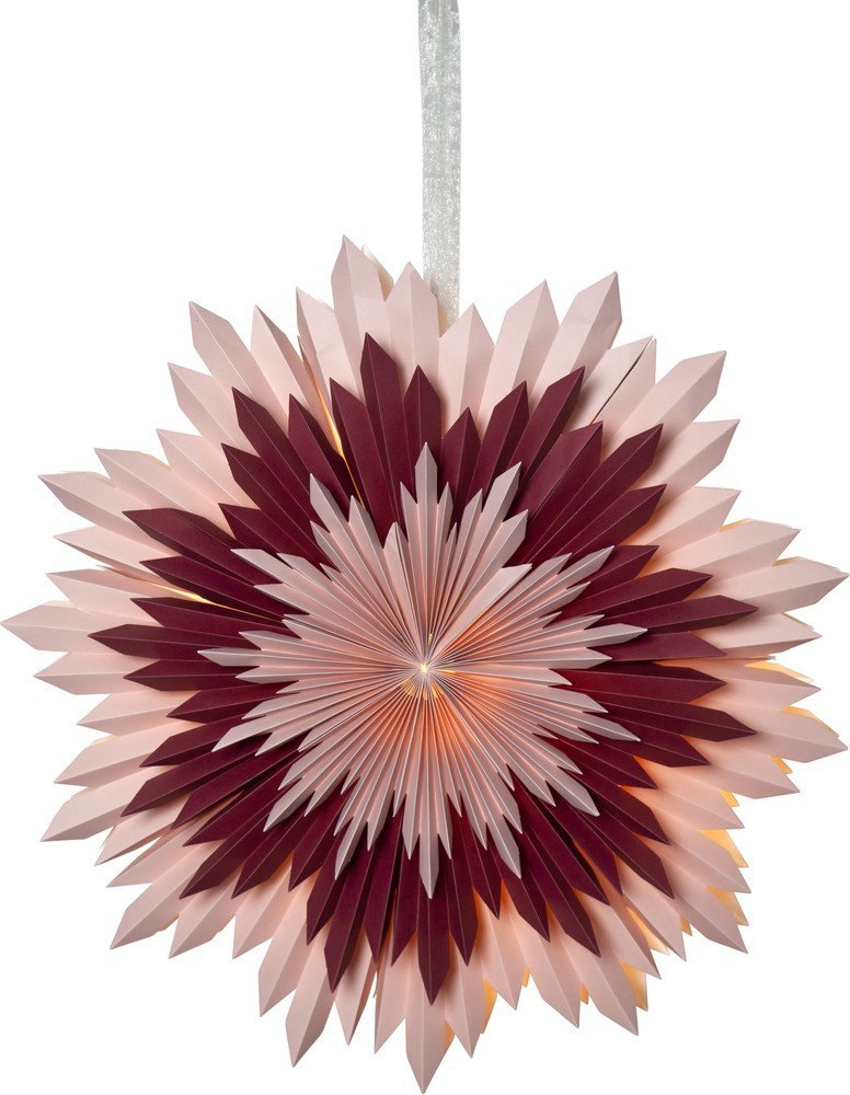 Růžová vánoční dekorace Star Trading Ice