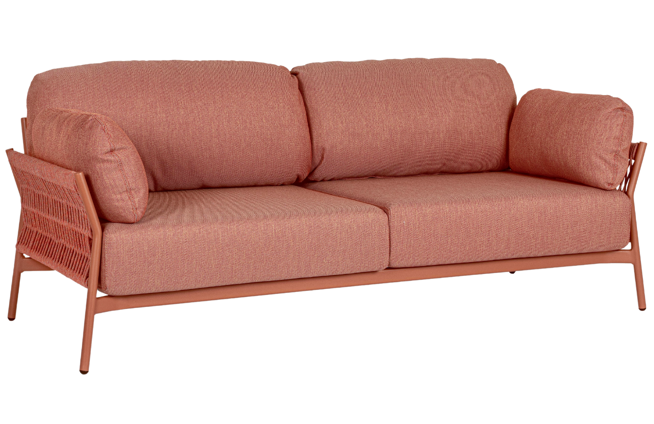 Bizzotto Červená zahradní pohovka Pardis 183 cm Bizzotto