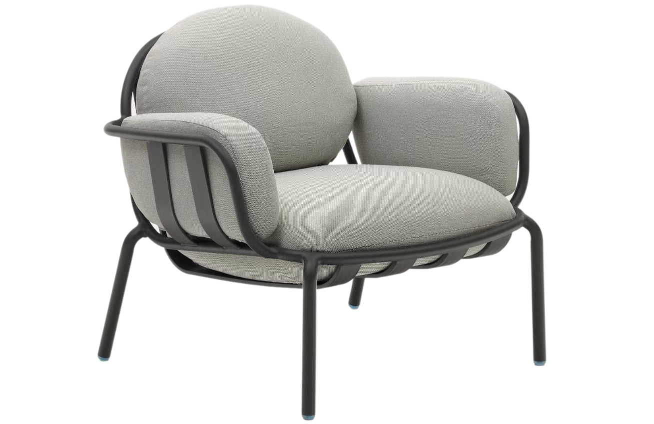 Kave Home Šedé zahradní křeslo Joncols Kave Home