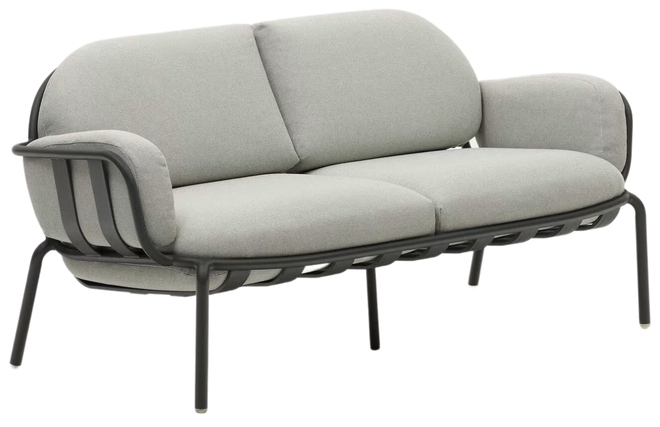 Kave Home Šedá zahradní pohovka Joncols 164 cm Kave Home