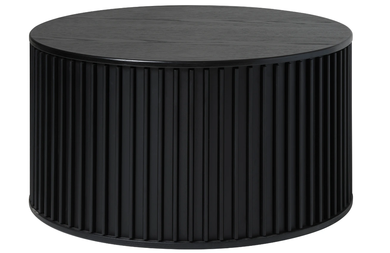 Unique Furniture Černý dubový konferenční stolek Siena 85 cm Unique Furniture