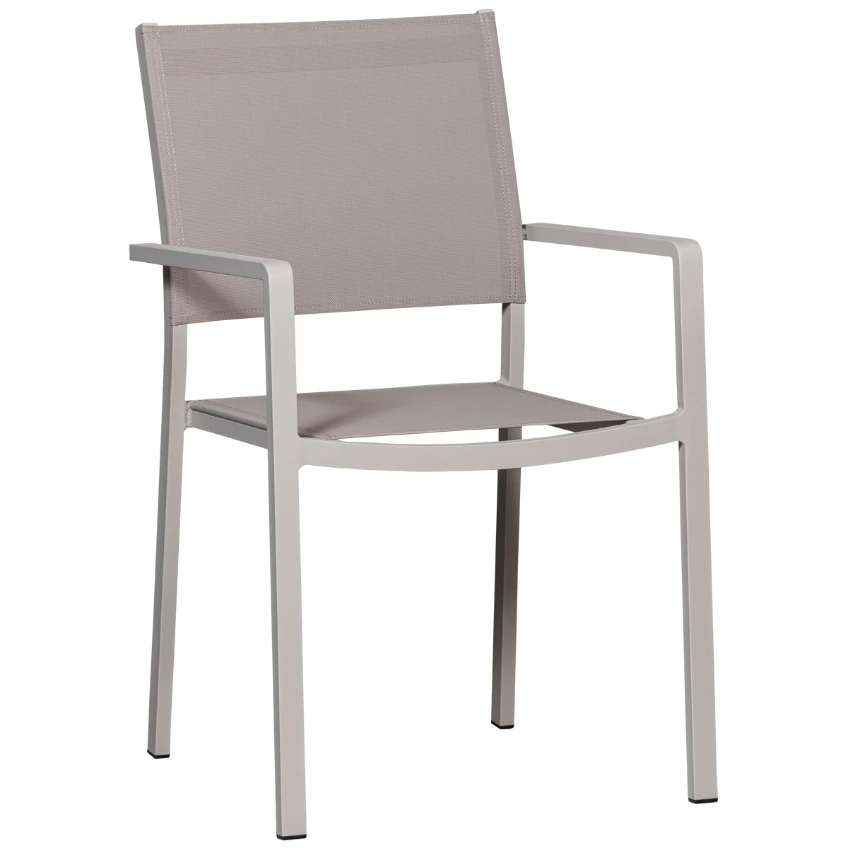 WOOOD Šedá hliníková zahradní židle Fowl WOOOD