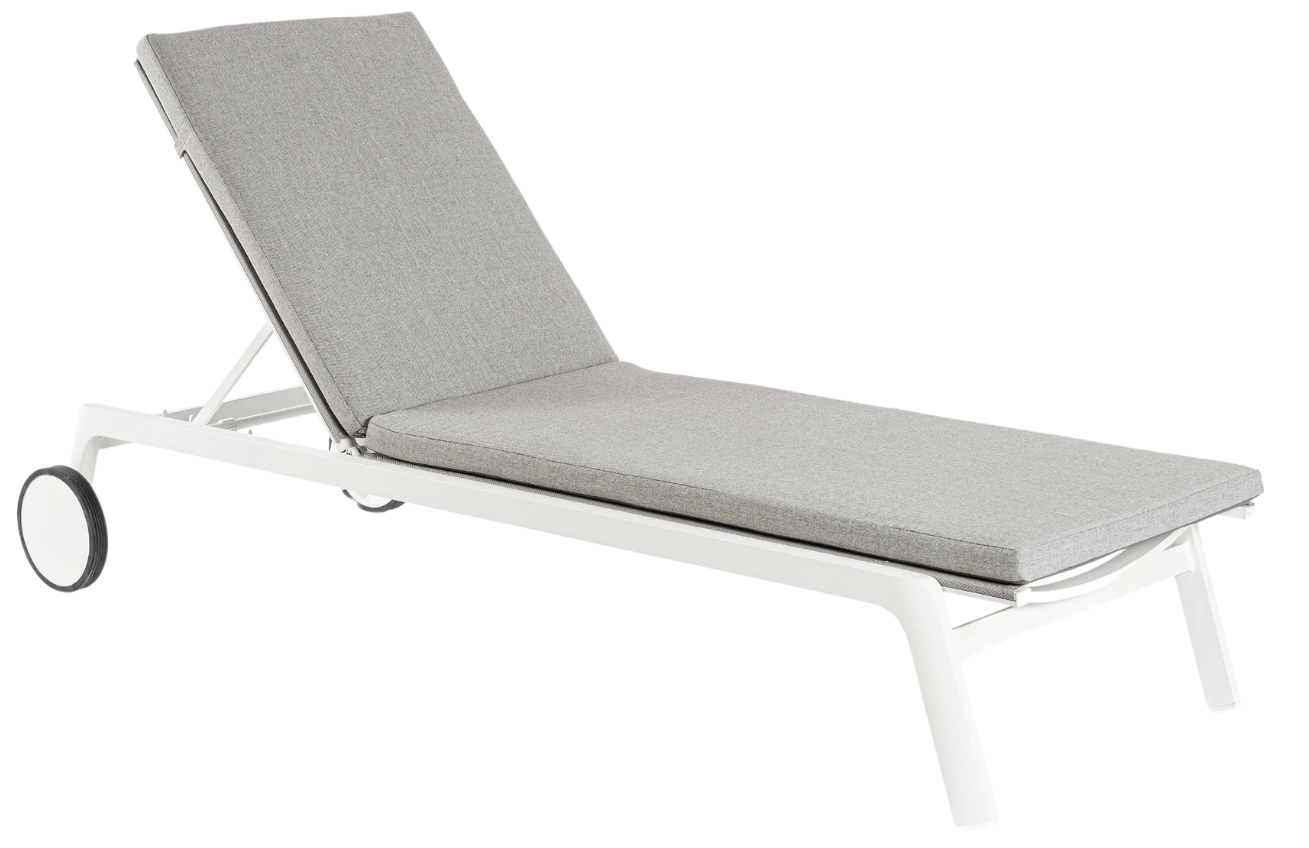 Bizzotto Světle šedé hliníkové zahradní lehátko Jalisco Bizzotto