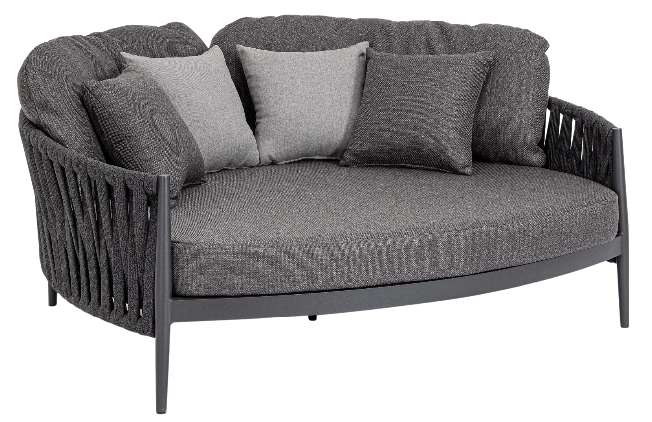 Bizzotto Tmavě šedé zahradní dvojlehátko Jacinta Bizzotto