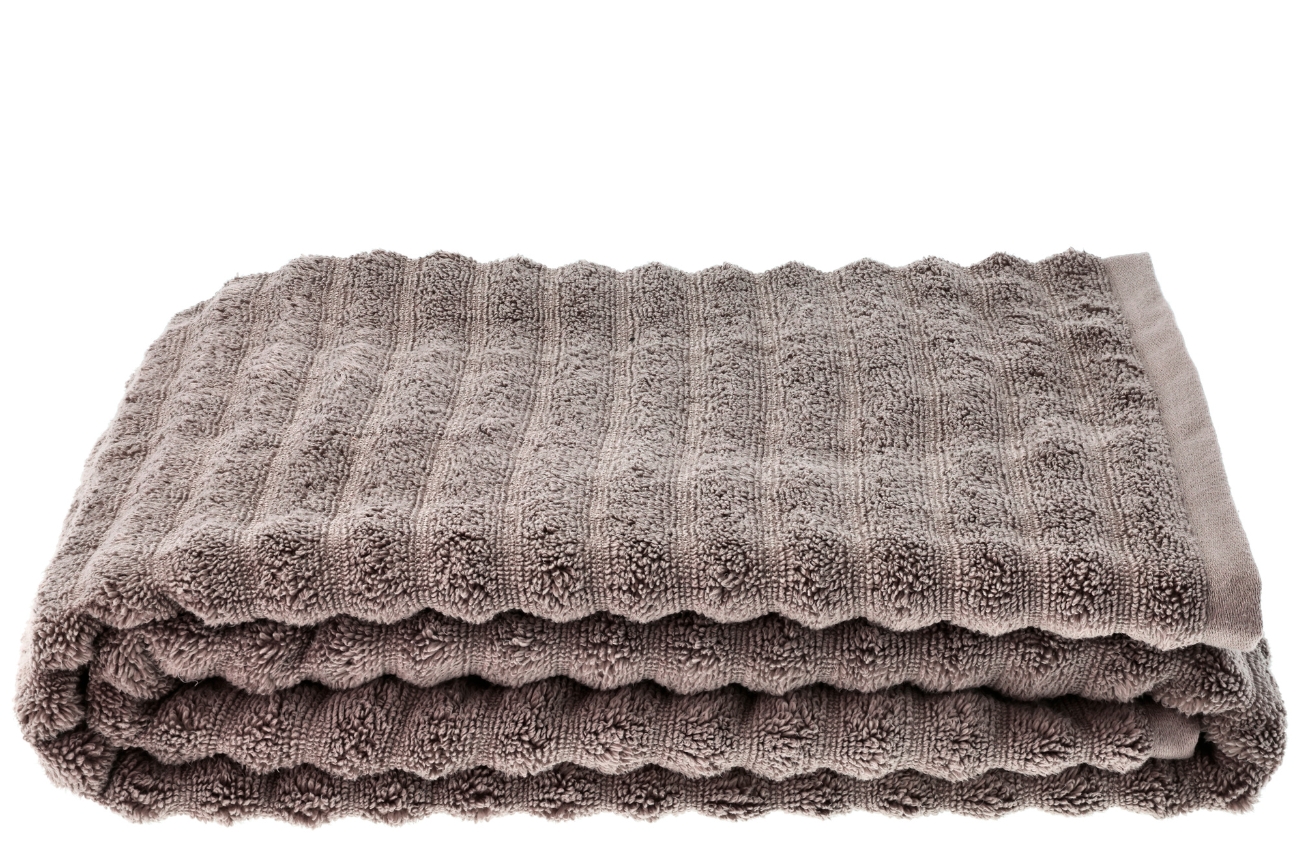 Zone Denmark Šedobéžová bavlněná osuška Inu 100 x 180 cm Zone Denmark