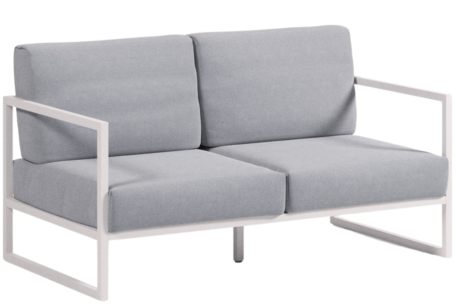 Kave Home Modro-bílá zahradní pohovka Comova 152 cm Kave Home