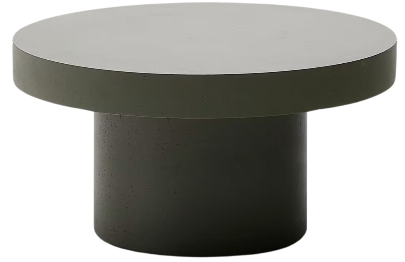 Kave Home Zelený cementový zahradní stolek Aiguablava 90 cm Kave Home